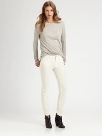 Enviably cool skinny jeans of soft corduroy. THE FITSkinny fitRise, about 8Inseam, about 30THE DETAILSButton closureZip flyFive-pocket style98% cotton/2% elastaneMachine washMade in USA of Italian fabricModel shown is 5'10 (177cm) wearing US size 4. Enviably cool skinny jeans of soft corduroy. THE FITSkinny fitRise, about 8Inseam, about 30THE DETAILSButton closureZip flyFive-pocket style98% cotton/2% elastaneMachine washMade in USA of Italian fabricModel shown is 5'10 (177cm) wearing US size 4.