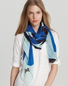 Fall in love with this heart printed scarf from DIANE von FURSTENBERG.