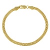 18k Yellow Gold Plated Sterling Silver Mesh Chain Bracelet, 7