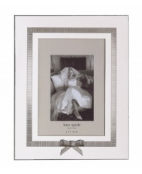 It's all in the details with kate spade. A sweet pewter ribbon accents the silver-plated Grace Avenue picture frame with preppy, feminine charm. It's all in the details with kate spade. A sweet pewter ribbon accents the silver-plated Grace Avenue picture frame with preppy, feminine charm.