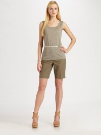 A fashion classic with convenient besom pockets and just the right amount of stretch for a great fit.Belt loopsZip flyFront and back pocketsBack waist dartsInseam, about 996% cotton/4% elastaneDry cleanImported of Italian fabric A fashion classic with convenient besom pockets and just the right amount of stretch for a great fit.Belt loopsZip flyFront and back pocketsBack waist dartsInseam, about 996% cotton/4% elastaneDry cleanImported of Italian fabric