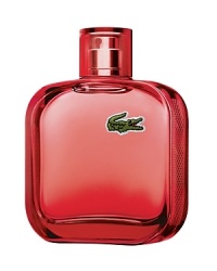 Introducing the newest variant of the Eau De Lacoste L.12.12 collection - Rouge - a fragrance defined by it's energetic chic attitude. The dynamic and energetic spirit of the Red fragrance is captured with a triple blend of spices – Ginger, Black Pepper and Cardamom, contrasted with a sparkling iced red tea note.