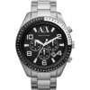 Armani Exchange Chronograph Black Dial Stainless Steel Mens Watch AX1254