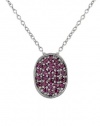 Effy Jewlery 14K White Gold Pink Sapphire Pendant, .64 TCW