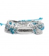 G by GUESS Silver-Tone and Turquoise Friendship Bra, SILVER