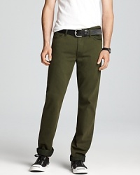 Hop on the color denim trend with these slim-fitting jeans from 7 For All Mankind, designed with a trim, contemporary silhouette that reflects your hip, downtown style. Hop on the color denim trend with these slim-fitting jeans from 7 For All Mankind, designed with a trim, contemporary silhouette that reflects your hip, downtown style.