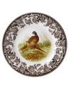 Bring the classic style of the English countryside to your table with the Woodland collection by Spode. The traditionally patterned dinner plates feature the majestic pheasant framed by Spode's distinctive British Flowers border which dates back to 1828.