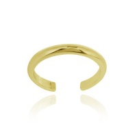 18K Gold over Sterling Silver Polished Toe Ring 18K Gold over Sterling Silver Polished Toe Ring