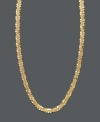 Simple elegance. This 14k gold chain features an intricate faceted design. Approximate length: 16 inches.