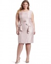 Jessica Howard Women's Plus-Size Loveable Angel Cap Sleeve Dress