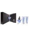 This elegant selection of ANGEL products exudes luxury. The products are encased in a signature box reminiscent of Mugler's famous asymmetrical design. The box opens to reveal the products in a dramatic fashion and a faux leather bow adds the finishing touch.Set includes:- Refillable Shooting Star, 50 mL/1.7 fl. oz. - Perfuming Body Lotion, 100 mL/3.4 oz. net wt.- Perfuming Shower Gel, 100 mL/3.4 fl. oz.