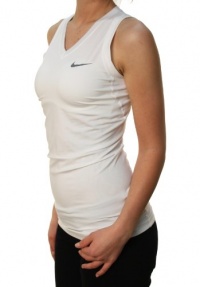 Nike Pro Women's Dri-Fit Stay Cool Compression Fit Sleeveless Shirt White Nike Pro Women's Dri-Fit Stay Cool Compression Fit Sleeveless Shirt White