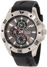 Nautica Men's N14609G NST 06 Multifunction Black Resin Watch Nautica Men's N14609G NST 06 Multifunction Black Resin Watch