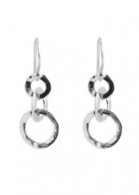 Barse Sterling Silver Hammered Ring Earrings Barse Sterling Silver Hammered Ring Earrings