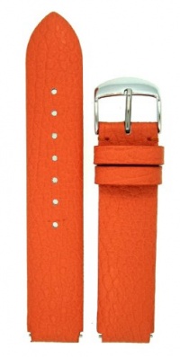 Fits Philip Stein Size 1 18mm Creamcicle Orange Calf Leather Watchband with Spring Bars By JP Leatherworks Fits Philip Stein Size 1 18mm Creamcicle Orange Calf Leather Watchband with Spring Bars By JP Leatherworks