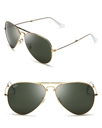 Solid gold style: you cannot go wrong with these iconic Ray-Ban aviators; they're sunglasses for life. Solid gold style: you cannot go wrong with these iconic Ray-Ban aviators; they're sunglasses for life.