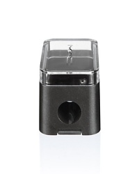 A compact precision pencil sharpener specially designed to sharpen Eye Pencils, Brow Pencils and Lip Pencils. Sleekly designed with plastic cap that locks on during use, removes for easy cleaning. Comes with its own cleaner to help remove excess product in and around the blade. A compact precision pencil sharpener specially designed to sharpen Eye Pencils, Brow Pencils and Lip Pencils. Sleekly designed with plastic cap that locks on during use, removes for easy cleaning. Comes with its own cleaner to help remove excess product in and around the blade.