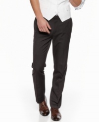 Put the pleats away. These slim-fitting dress pants from INC International Concepts are what your refined style needs. Put the pleats away. These slim-fitting dress pants from INC International Concepts are what your refined style needs.
