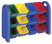 ECR4Kids 3-Tier Toy Storage Organizer with 12 Bins ECR4Kids 3-Tier Toy Storage Organizer with 12 Bins