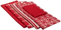 DII Basics Currant Red Kitchen Towel, Set of 4 Dishtowels and 1-Dishcloth DII Basics Currant Red Kitchen Towel, Set of 4 Dishtowels and 1-Dishcloth