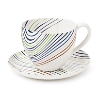 DIANE von FURSTENBERG Streamline Cup & Saucer DIANE von FURSTENBERG Streamline Cup & Saucer