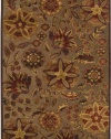 Area Rug 5x7 Rectangle Transitional Mocha-Amber Color - Surya Basilica Rug from RugPal