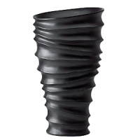 Hand-carved from a single piece of mango wood, this sensually rippled vase is crafted from a renewable, sustainable resource for the ultimate in natural beauty. Hand-carved from a single piece of mango wood, this sensually rippled vase is crafted from a renewable, sustainable resource for the ultimate in natural beauty.