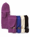 Transition from fingerless, fall gloves to cozy, winter mittens with these convertible hand-warmers from UGG® Australia.