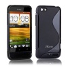 JKase Premium Quality HTC One V / T320e HTC Primo Streamline TPU Case Cover - Retail Packaging-Black