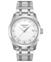 An everyday steel watch from Tissot's Couturier collection built with luxurious precision and shimmering accents.