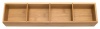 Lipper International Bamboo Drawer Organizer with 3 Removable Dividers, Brown