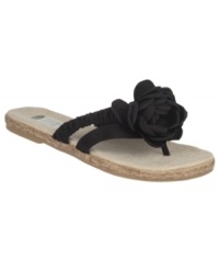 Sweeten your step in Dr. Scholl's Iris Sandals. A comfortable, cushioned sole combines with a pretty flower accent for a touch of femininity. Sweeten your step in Dr. Scholl's Iris Sandals. A comfortable, cushioned sole combines with a pretty flower accent for a touch of femininity.