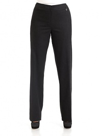THE LOOKElastic waistCreased legsTHE FITRise, about 10½Inseam, about 34½THE MATERIALPolyesterCARE & ORIGINMachine washImported THE LOOKElastic waistCreased legsTHE FITRise, about 10½Inseam, about 34½THE MATERIALPolyesterCARE & ORIGINMachine washImported