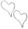 Jody Coyote Sterling Silver Heart Earrings