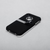 MetaiCase Deluxe AT&T Verizon Black Iphone 4 4S 4G Case Cover with Kickstand
