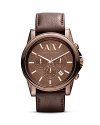 Chocolate brown watches are what's next, and this tonal ticker from Armani Exchange is a sleek take on the trend. With a glossy dial and rose gold accents, it's a decadent detail.