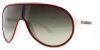 Gucci GG1004/S Sunglasses - 0WRM Red White (DB Brown Gray Gradient Lens) - 99mm