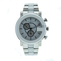 Gucci G-Timeless Chronograph Steel and Ceramic Mens Watch YA101345 Gucci G-Timeless Chronograph Steel and Ceramic Mens Watch YA101345