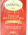 Twinings English Breakfast Tea, Decaffeinated, Tea Bags, 20-Count Boxes (Pack of 6)