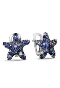Effy Jewlery Balissima Splash Blue Sapphire Starfish Earrings Effy Jewlery Balissima Splash Blue Sapphire Starfish Earrings
