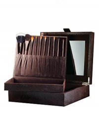 Limited-edition collection features 10 of Laura's essential brushes that ensure the most flawless application and includes different brushes for eyes, cheeks, face and lips. Sure to be a coveted collector's edition, these must-have brushes are the perfect gift this holiday season. Made in USA. Limited-edition collection features 10 of Laura's essential brushes that ensure the most flawless application and includes different brushes for eyes, cheeks, face and lips. Sure to be a coveted collector's edition, these must-have brushes are the perfect gift this holiday season. Made in USA.