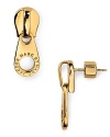 It's all in this zip: this pair of MARC BY MARC JACOBS stud earrings looks made for punked-up kicks.