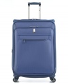 Lightweight sensibility and high-tech security! Securitech zippers and a TSA-approved combination lock keep tabs on your belongings, while a full-featured interior with pockets, tie-down straps and a suiter clip keep travel organized and in order. Limited warranty.