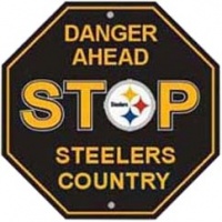 NFL Pittsburgh Steelers Stop Sign NFL Pittsburgh Steelers Stop Sign