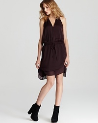 Rumpled satin lends laid-back luxe to this Rebecca Taylor halter dress. Pair with booties for downtown chic. Rumpled satin lends laid-back luxe to this Rebecca Taylor halter dress. Pair with booties for downtown chic.