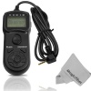 Professional Timer Remote Control Shutter for PANASONIC Lumix (GH2, G2, GH3, G3, G1, GH1, GF1, GX1, G10, FZ50, FZ30, FZ20, FZ150, FZ100, LC1, L10, L1), LEICA Digilux (2, 3), and V-Lux (1, 2) + MagicFiber Microfiber