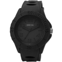 Breda Men's 9300-Black Dylan Modern Monochromatic Black Lifestyle Watch