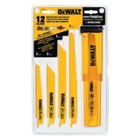 DEWALT DW4892 12-Piece Reciprocating Saw Blade Set with Case DEWALT DW4892 12-Piece Reciprocating Saw Blade Set with Case