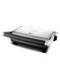 Perfectly pressed panini, juicy burgers, quick quesadillas, even eggs -- the options are endless with Breville's combination panini press, grill and griddle. Just place your food between the easy-clean, nonstick plates -- one ribbed and one flat -- and prepare the food you crave fast. One-year warranty. Model BSG520XL. Perfectly pressed panini, juicy burgers, quick quesadillas, even eggs -- the options are endless with Breville's combination panini press, grill and griddle. Just place your food between the easy-clean, nonstick plates -- one ribbed and one flat -- and prepare the food you crave fast. One-year warranty. Model BSG520XL.