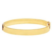 Bonded Sterling Silver and 14k Yellow Gold Bangle Bracelet Bonded Sterling Silver and 14k Yellow Gold Bangle Bracelet